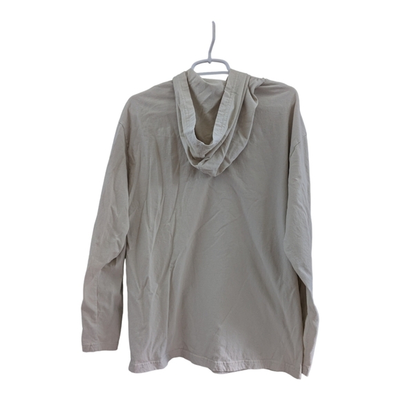 HURLEY® Pipelined Pullover Hoodie, color is bone, cotton, size Large - Picture 3 of 5